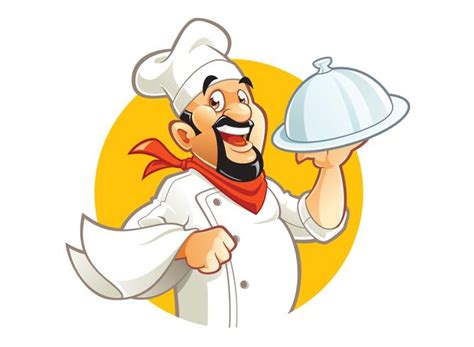 Cartoon smiling chef character 615019 Vector Art at Vecteezy