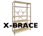 Metal X-Brace for NewSelect Shelving