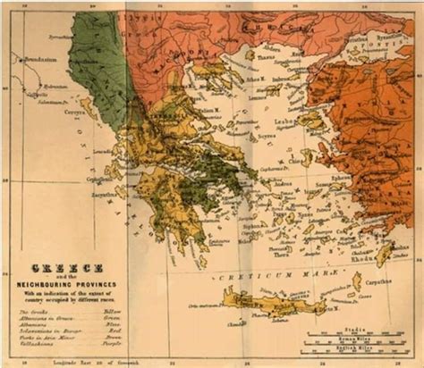 Where is the Greek northern Epirus? The map is drawn by George Finlay a ...