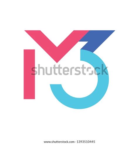 M3 Logo Design Template Vector Stock Vector (Royalty Free) 1393510445