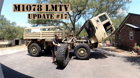 M1078 LMTV - Update #17 Headlights, Mirrors, & Spares! - YouTube