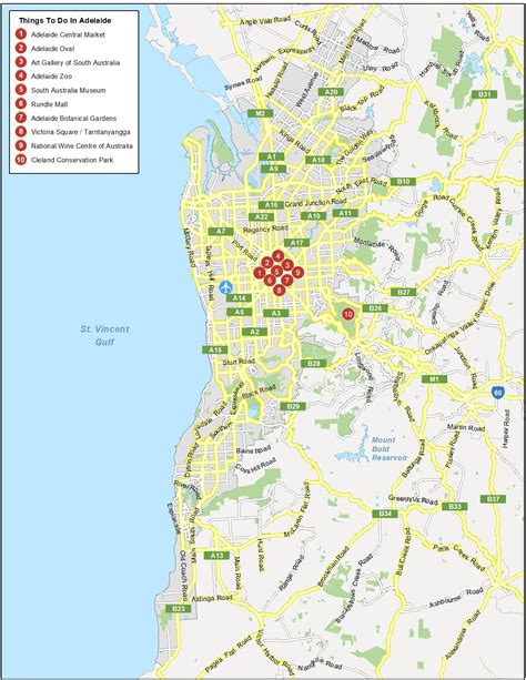 Map of Adelaide, Australia - GIS Geography