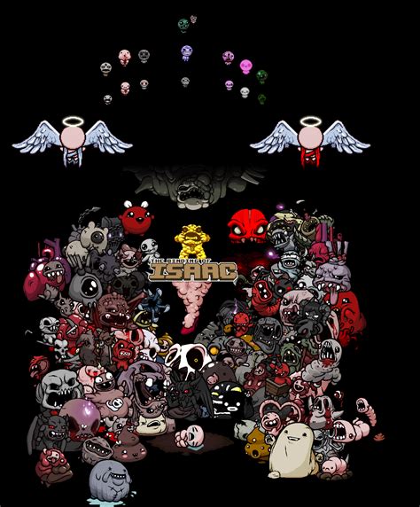 Isaac poster with every single boss : bindingofisaac