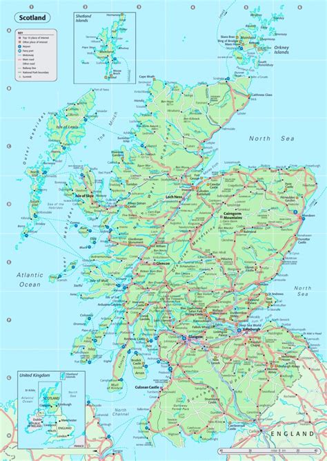 Printable Road Map Of Scotland - Printable Maps