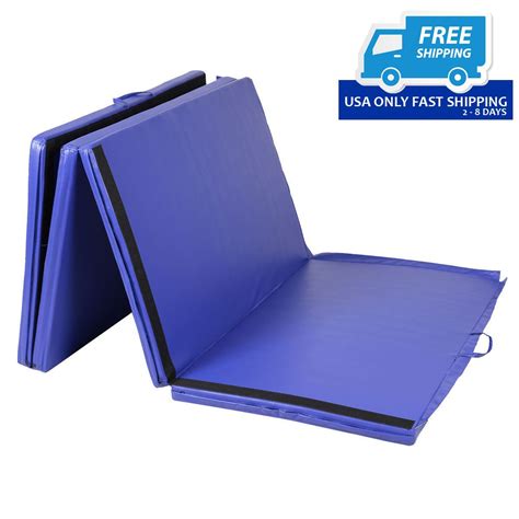 4′ x 10′ x 2″ Thick Folding Panel Gymnastics Mat – By Choice Products