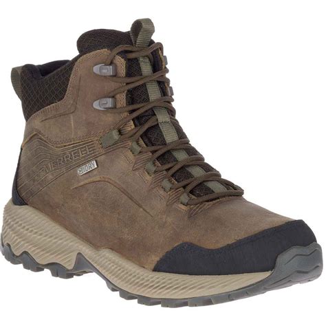 Merrell Men's Forestbound Waterproof Mid Hiking Boots - Cloudy - Size 9 ...