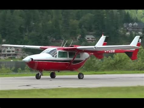 Cessna 337 SkyMaster landing and taxi - YouTube