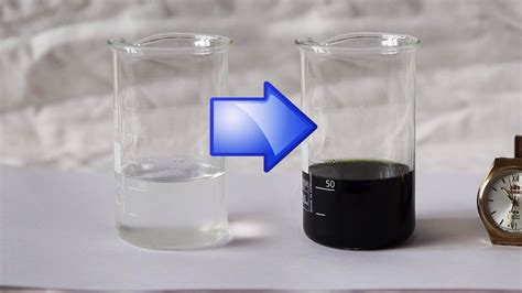 This is an example of a chemical reaction that causes a change in color ...