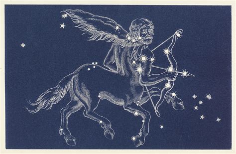 The Constellation Sagittarius Date Drawing by Mary Evans Picture Library - Pixels