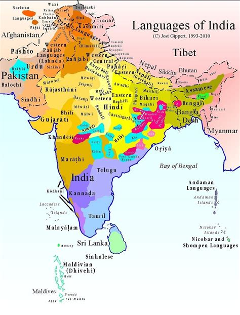 Language map of South Asia [1080x1419] : r/MapPorn