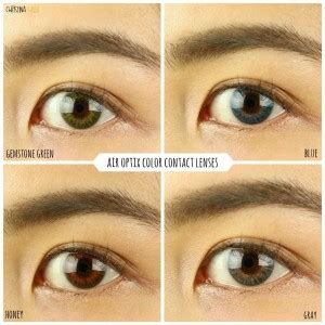 Colored contacts first impressions (Air optix, Freshlooks, Acuvue ...