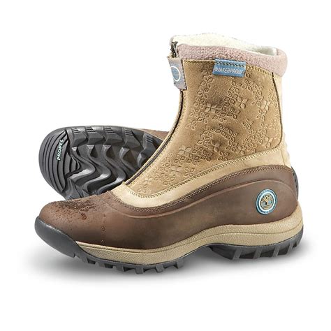 Women's Timberland® Waterproof Snow Basin Zip Boots, Greige - 156403 ...