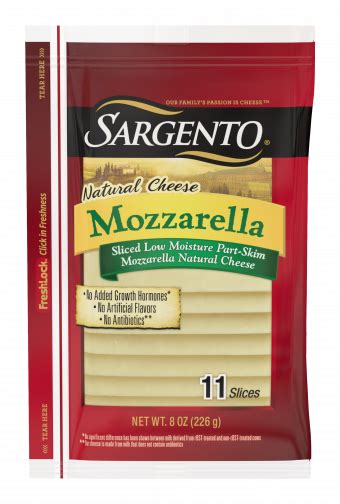 Sargento® Sliced Mozzarella Natural Cheese | Sargento