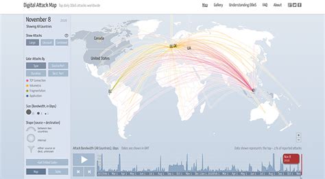 DDoS & Cyber-Attack Map - Digital Attack Map | NETSCOUT Arbor