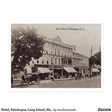 Hotel, Patchogue, Long Island, New York Vintage Postcard | Zazzle.com | New york attractions ...