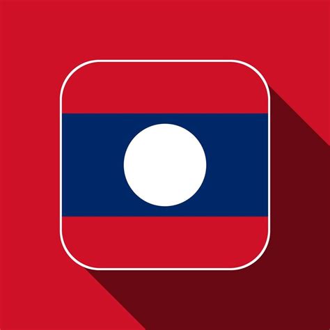 Laos flag, official colors. Vector illustration. 11480788 Vector Art at Vecteezy