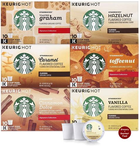 Starbucks K-Cup Coffee Pods—Flavored Coffee—Variety Pack for Keurig ...