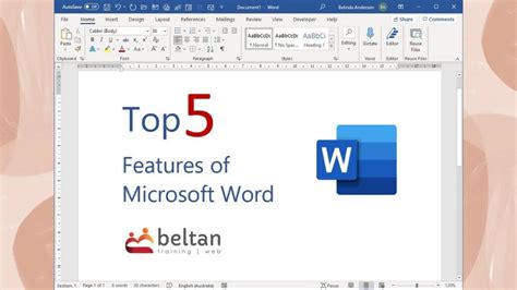 Top 5 features of Microsoft Word | Beltan Consultancy