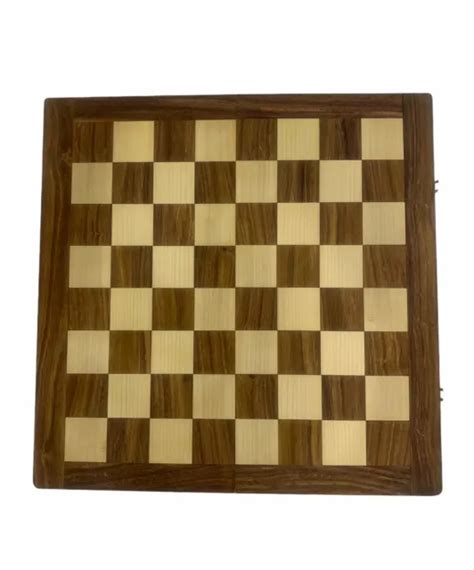 LARGE WOODEN CHESS Board Only 14” travel Chess Board, Hand-carved folding Victor $68.20 - PicClick