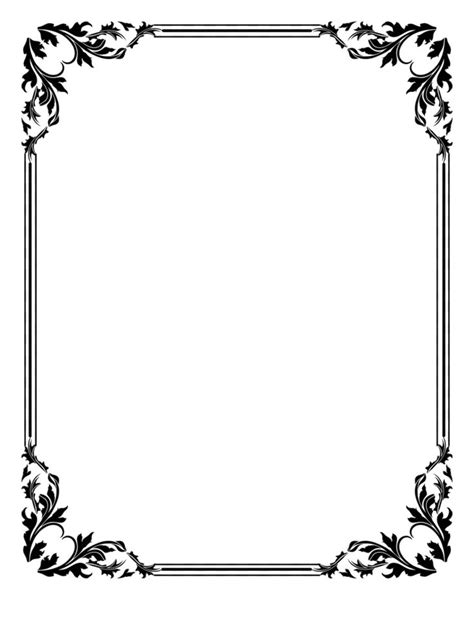 The Best Vector Art Border Png References | Floral border design, Frame template, Frame design