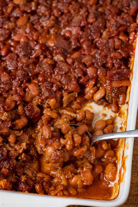 Baked Bean Casserole (with Beef) - Dinner, then Dessert