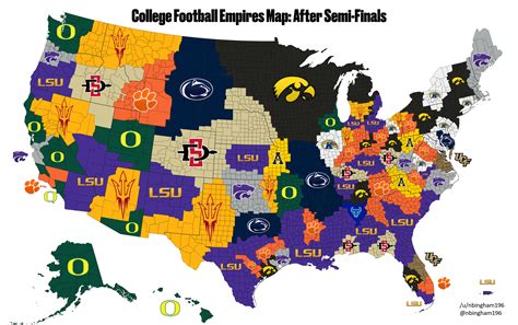 2019 College Football Imperialism Map | Page 15 | Sports Forum ...