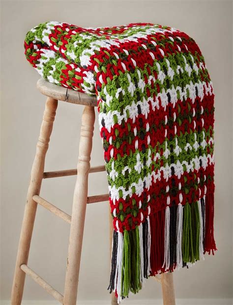 Contemporary Plaid Crochet Afghan Pattern ...