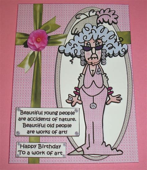 Humorous Birthday Card With An Older Lady | Funny birthday cards, Happy birthday girlfriend ...