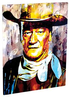 John Wayne "Gallant Duke" Metal Fine Art Print By Mark Lewis - Traditional - Prints And Posters ...