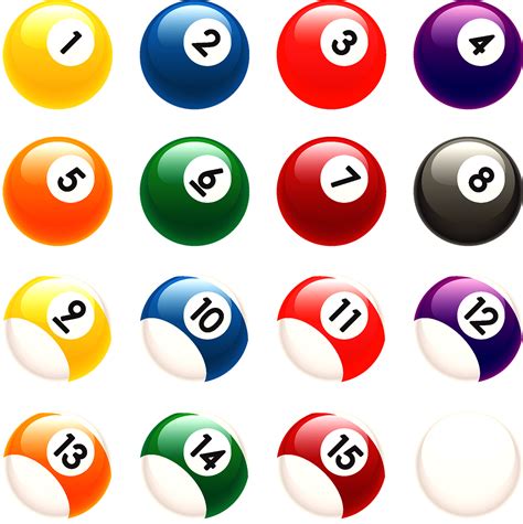 Billiard balls PNG
