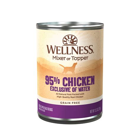 Wellness 95% Chicken Grain-Free Wet Dog Food 12-Pack