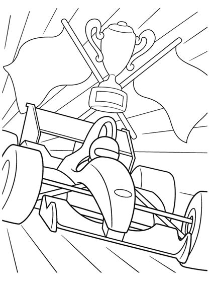 Formula 1 Racecar Coloring Page | crayola.com