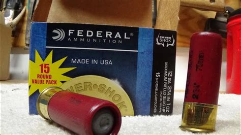 Federal Power Shok 12 gauge Rifled Deer Slugs For Win M1200 Shotgun ...