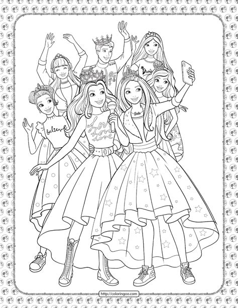 Barbie Princess Adventure Coloring Pages