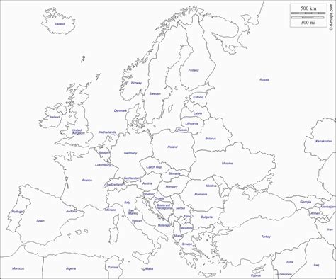 Labelled Map Of Europe – secretmuseum