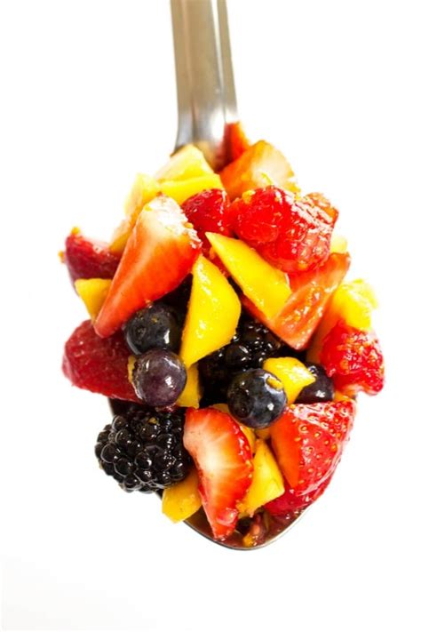 Mango Berry Fruit Salad - Dash of Sanity