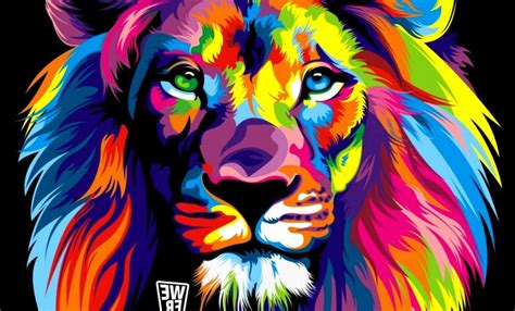 Lion Art Wallpapers - Wallpaper Cave