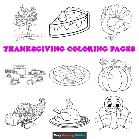 Free Printable Thanksgiving Coloring Pages for Kids