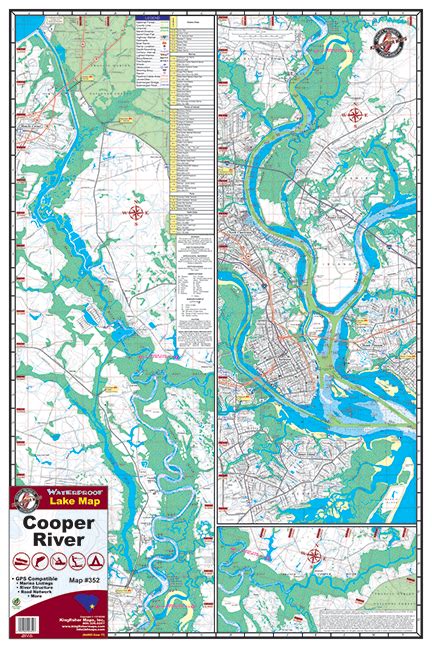 Cooper River Waterproof Map #352 – Kingfisher Maps, Inc.