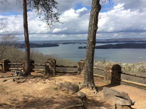 View of Lake Guntersville from the Mabrey Overlook inside the Lake Guntersville State Park in ...