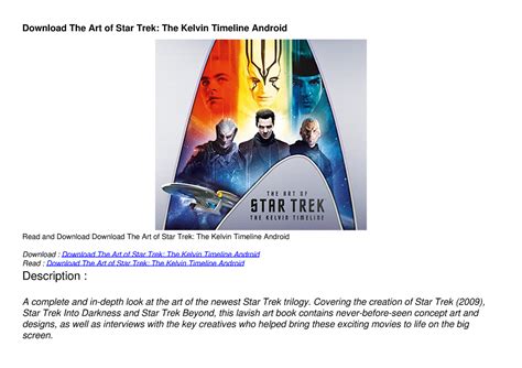 Download The Art of Star Trek: The Kelvin Timeline Android - Chemical ...