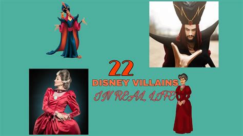 22 Disney Villains In Real Life - YouTube