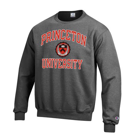 Princeton University Tigers Champion Crew-Neck Sweatshirt-Charcoal ...