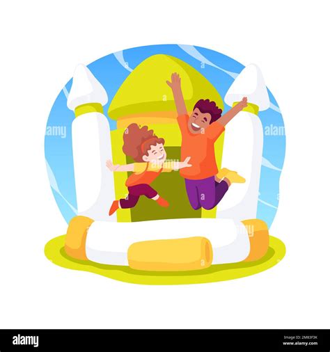 Bounce house isolated cartoon vector illustration Stock Vector Image ...