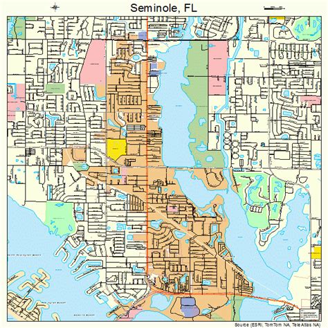 Seminole Florida Street Map 1264975