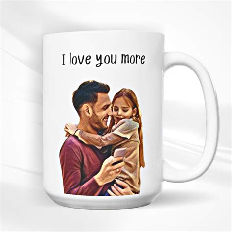 Personalized Father's Day Painted Photo Mug Custom - Etsy