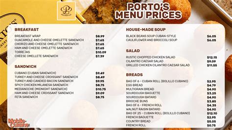 Updated Porto's Menu Prices & $5 Off Coupon (2024)