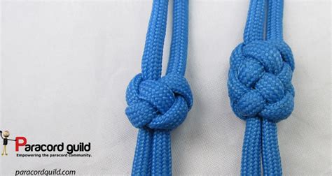 How to tie a double lanyard knot - Paracord guild