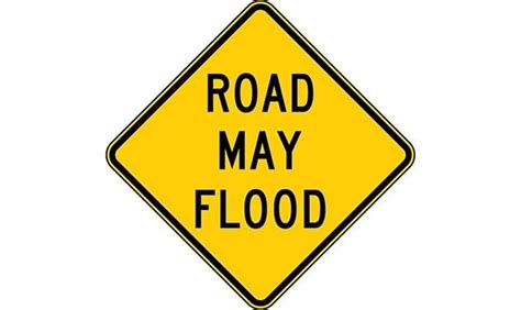 Road May Flood Warning Sign - - TreeTop Products