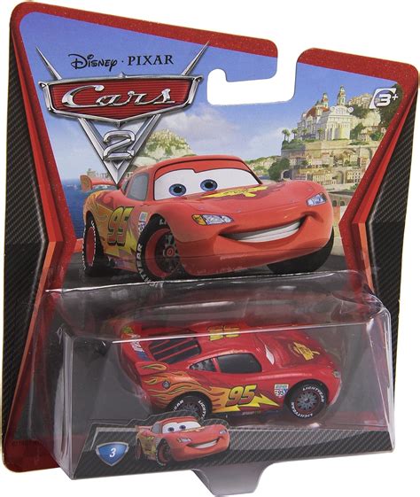 Auto e auto da corsa Disney Pixar Cars 2 Die Cast Lightning McQueen #3 Giochi e giocattoli ...